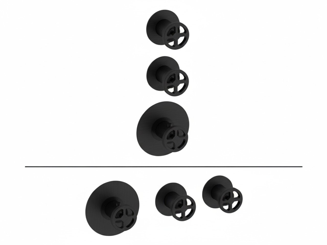 Parte externa termostático ducha 2 funciones WELLNESS_MN00R200 -1