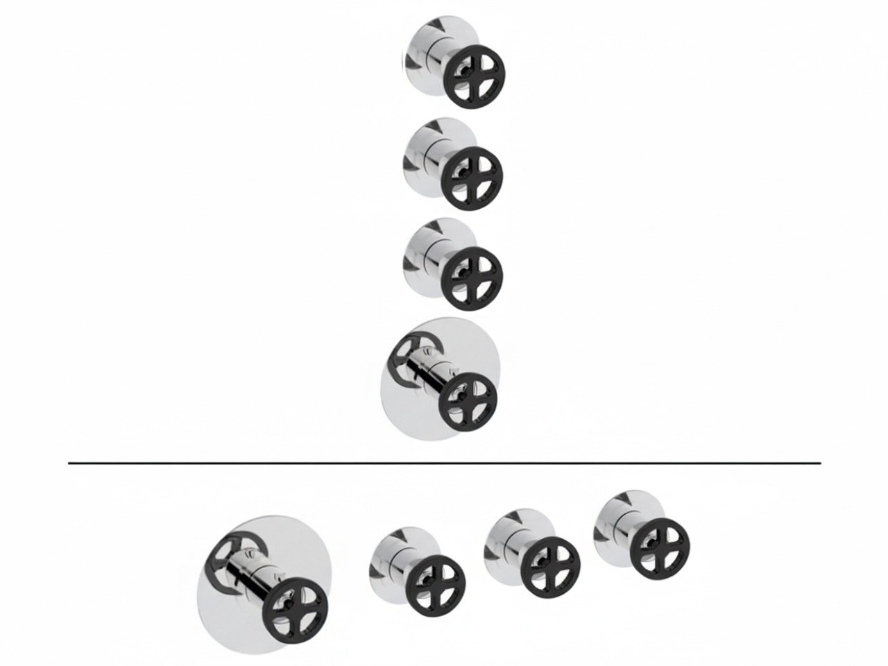 Parte externa termostático ducha 3 funciones WELLNESS_MN00R300 -1