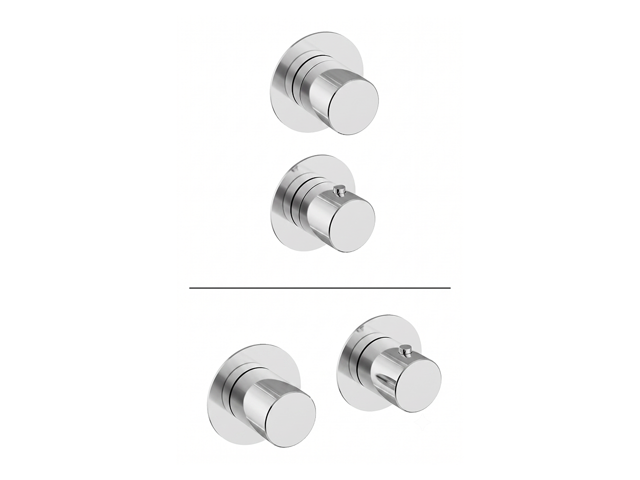 CisalParte externa termostático ducha empotrada PURA ENCANTO_N10G2200