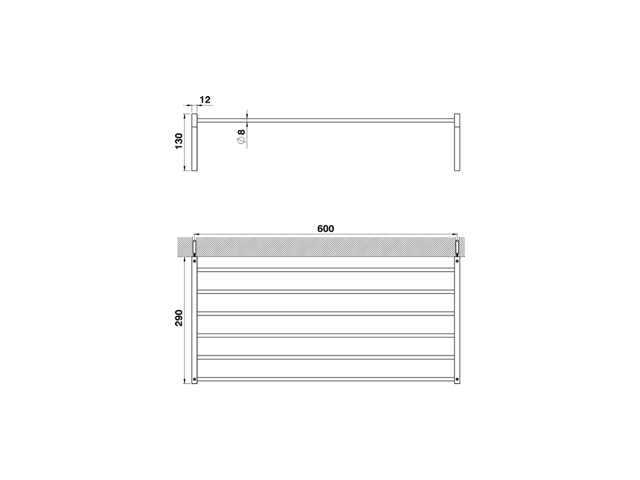 Toallero de rejilla ACCESORIOS BAÑO_QU090300 - v1