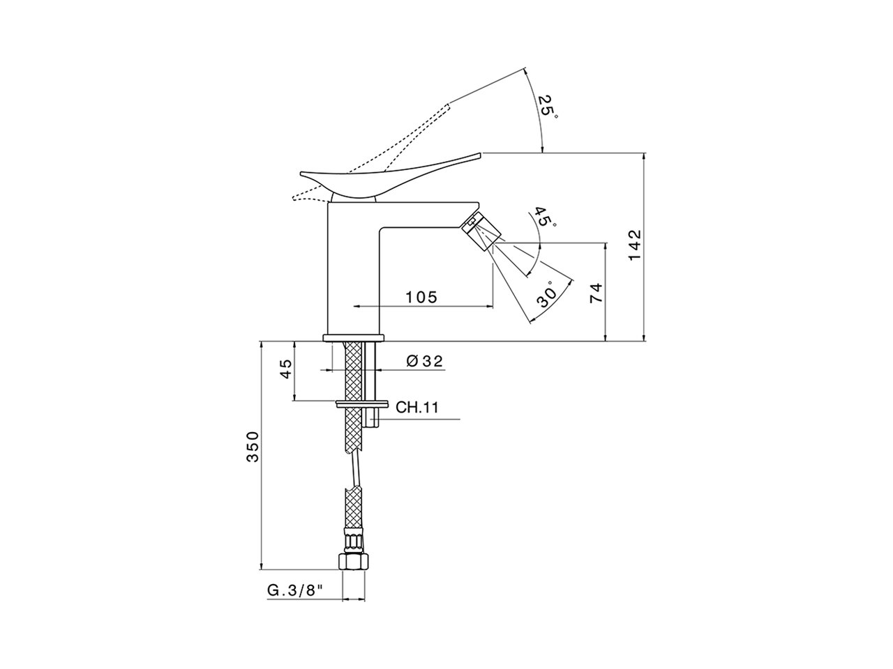 Bidé monomando ROADSTER ACCENT_RA000560 - v1