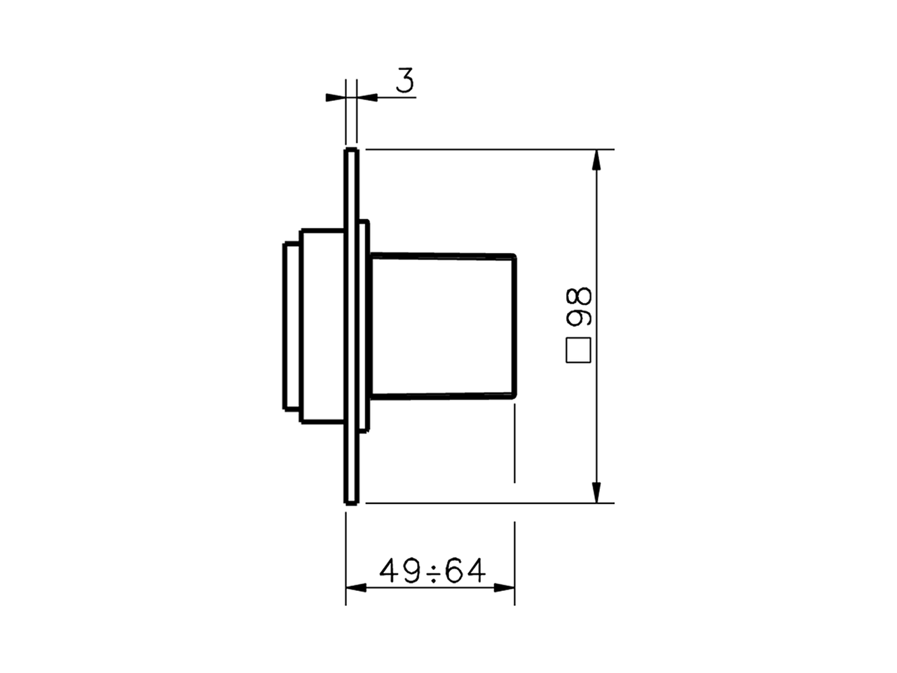 Parte externa llave de paso ROADSTER ACCENT_RA003310 - v1