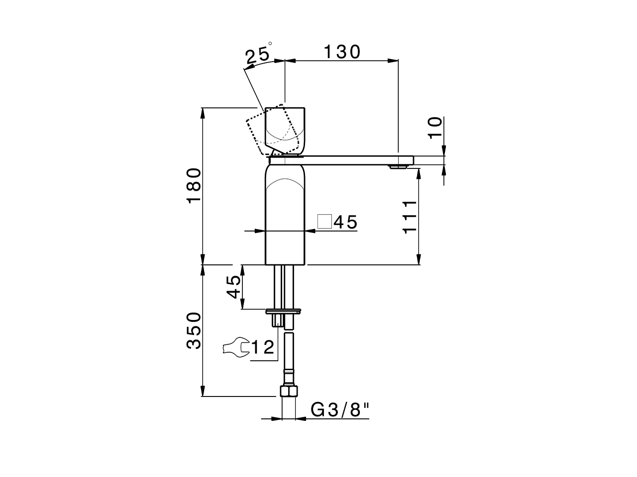 Lavabo monomando large HI-RISE_RI000504 - v1