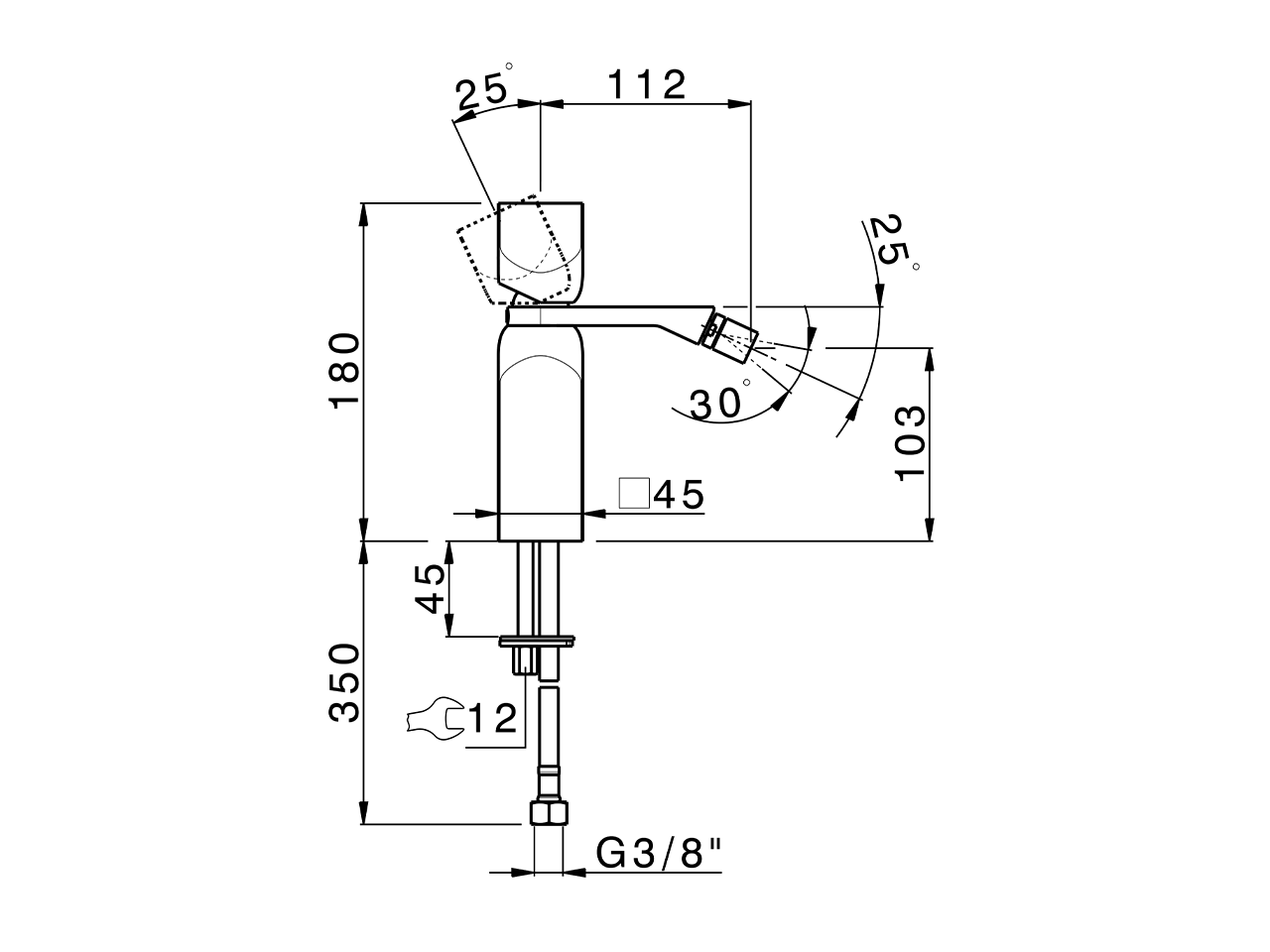 Bidé monomando HI-RISE_RI000564 - v1