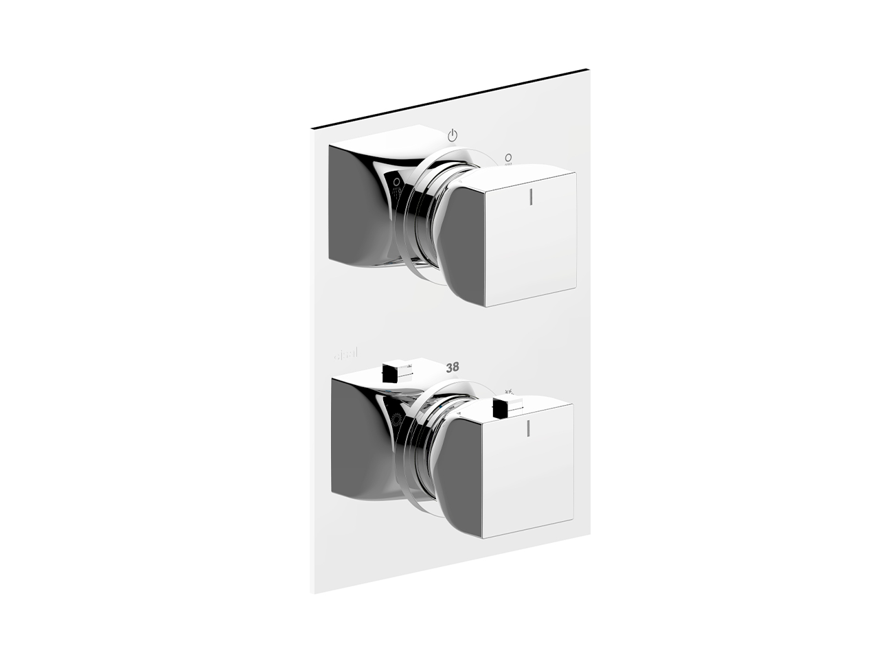 CisalParte externa termostático ducha emp. 2 salidas HI-RISE_RI019100