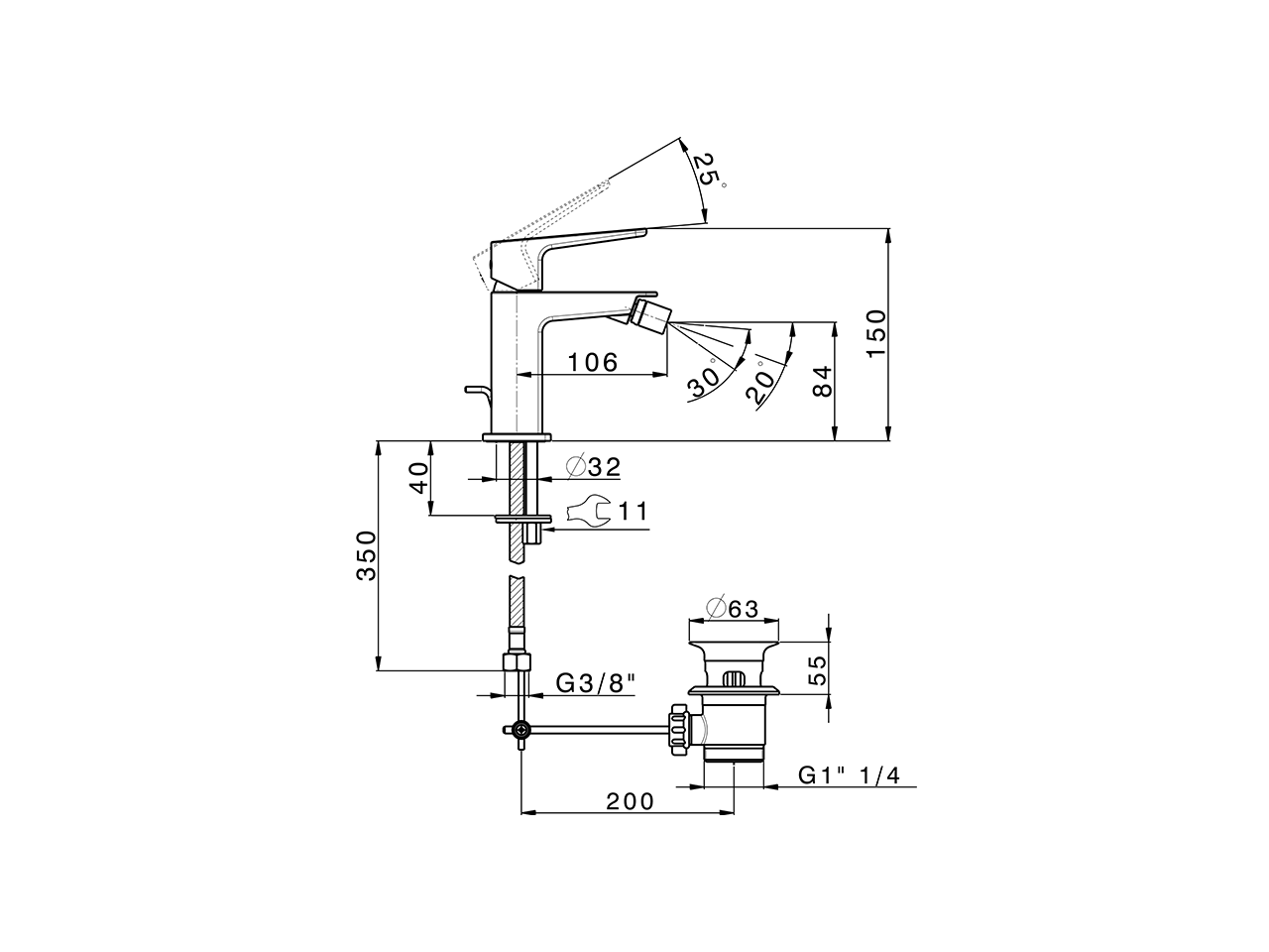 Bidé monomando ROCK&ROLL_RK000554 - v1
