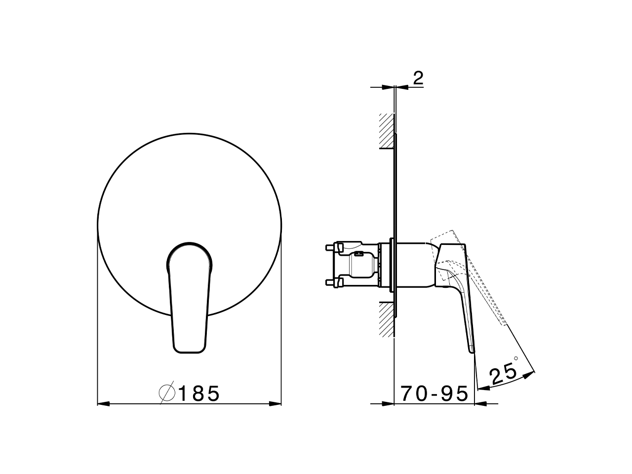 Conjunto Monomando para One-Box ONE BOX_RK0BM010 - v1