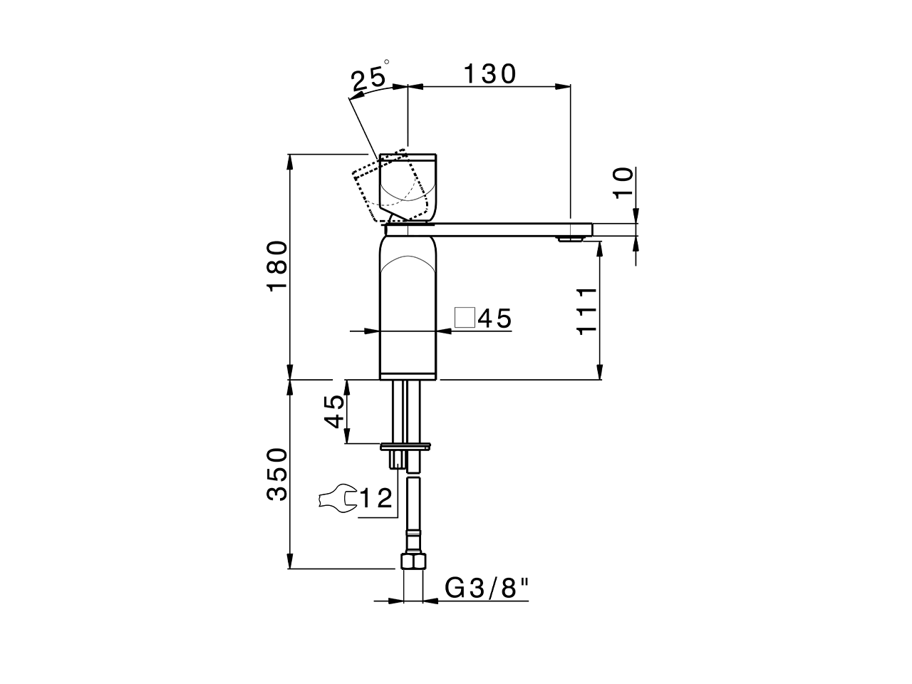 Lavabo monomando large HI-RISE_RM000504 - v1