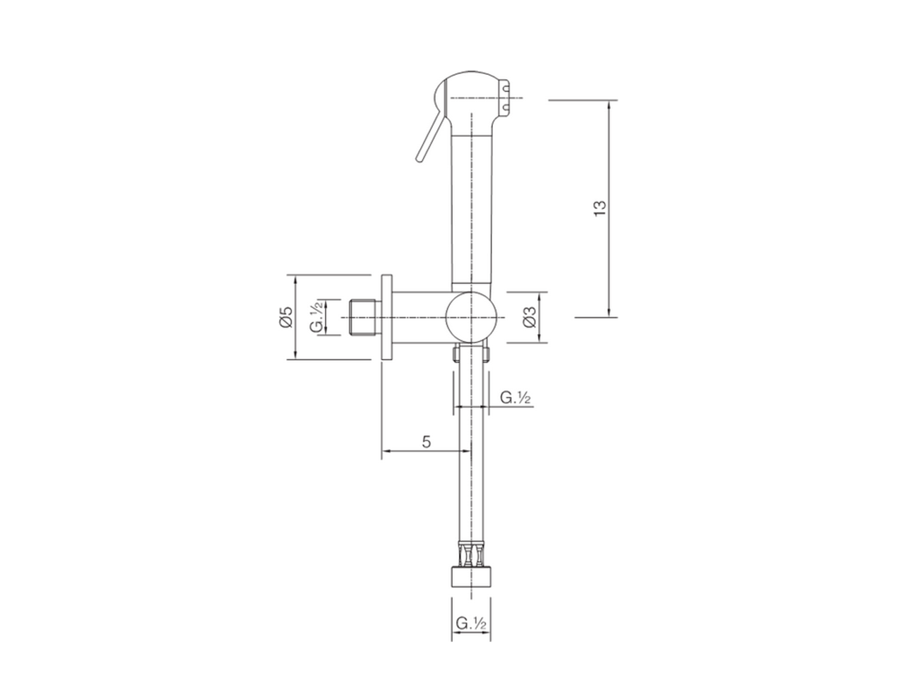 Kit ducha higiénica para bidé DUCHAS HIGIÉNICAS_SC007900 - v1