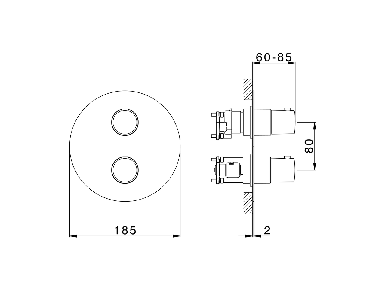 Conjunto Termostático para One-Box ONE BOX_SM0BT030 - v1