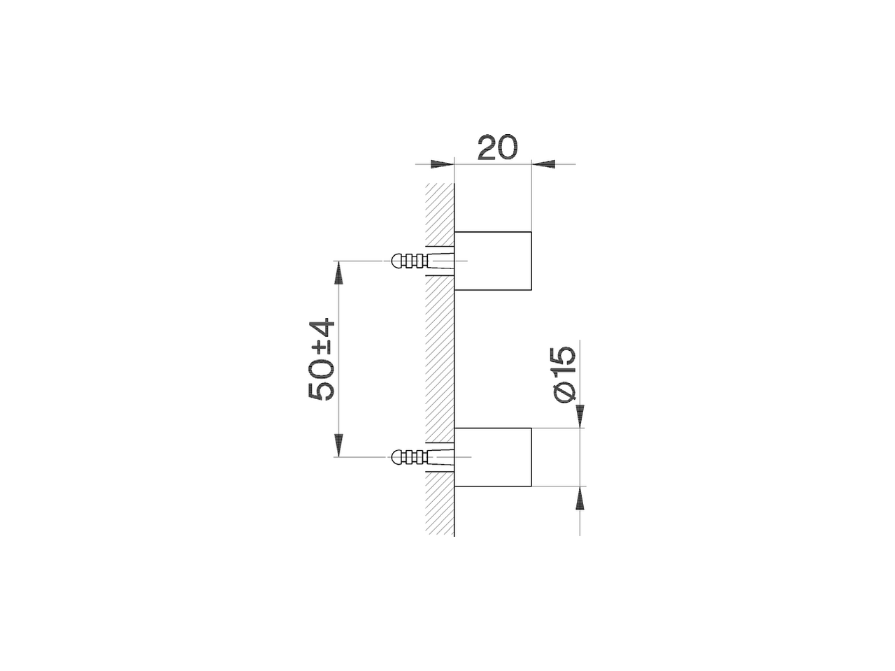 Set de fijación escobillero de pared ACCESORIOS BAÑO_SY090660 - v1