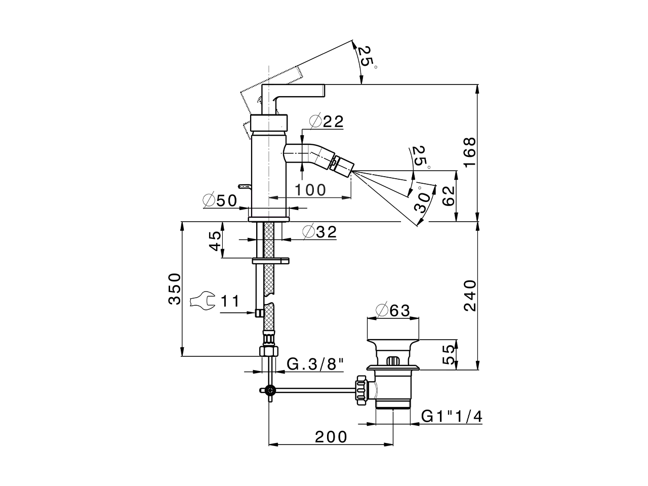 Bidé monomando GRACE_GC000550 - v1