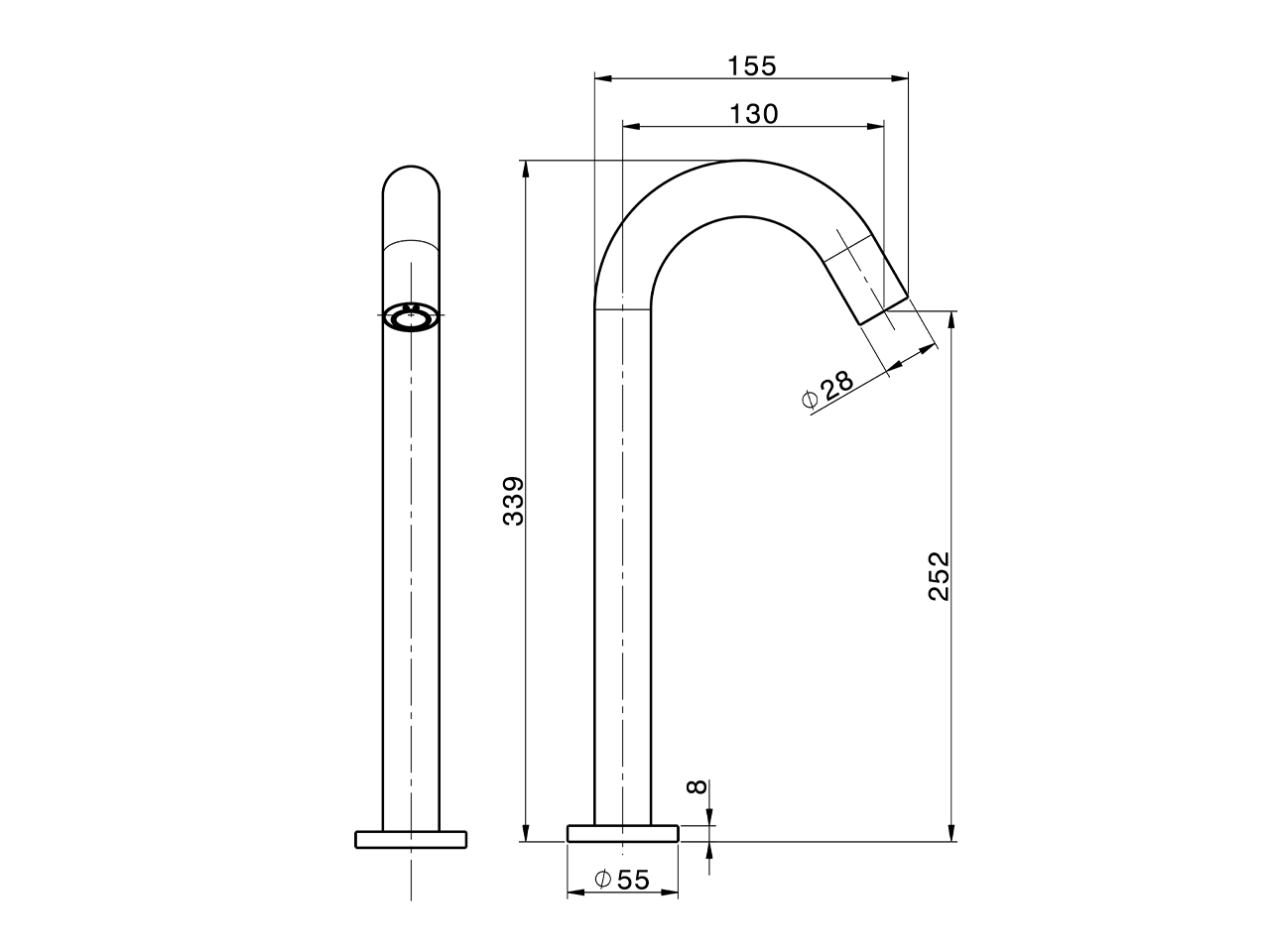 Grifo sólo agua fría electrónico TRONIC_TN000930 - v1