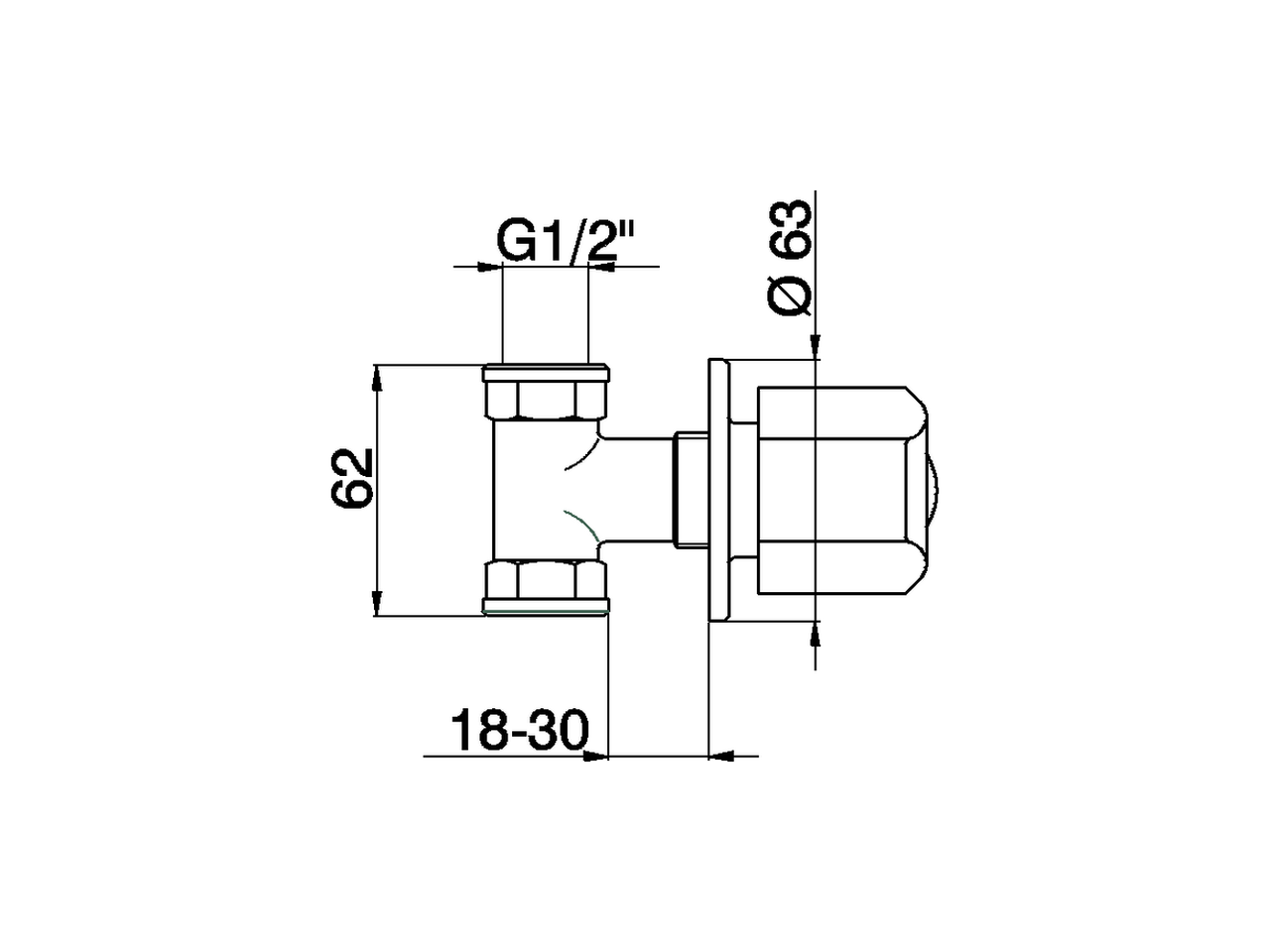 Llave de paso empotrada TR_TR000300 - v1