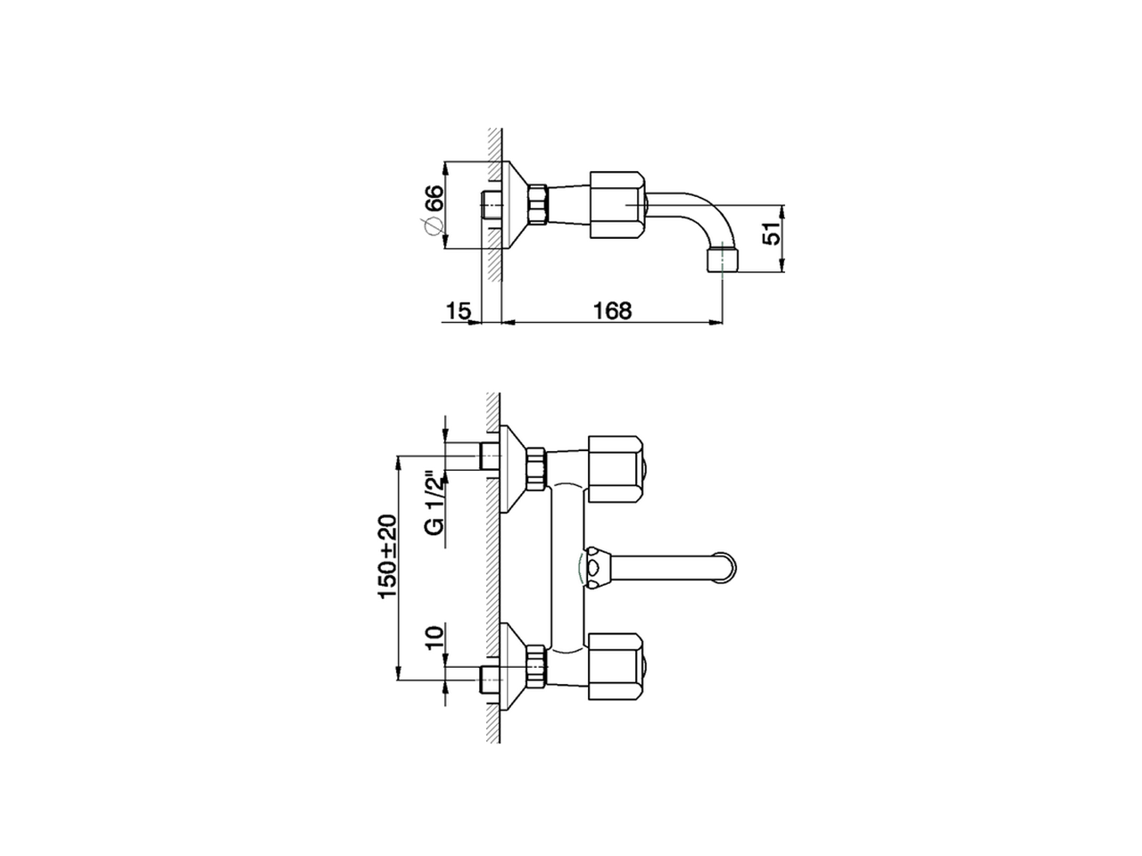 Fregadero de pared TR_TR000380 - v1