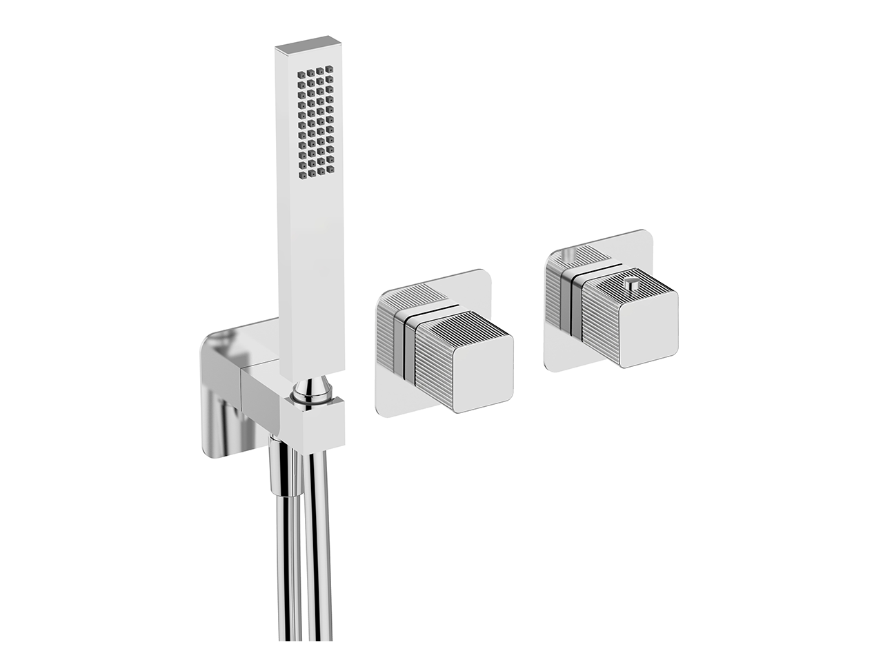 CisalParte externa termostático ducha empotrado PLISSÉ AURA_U20G4100