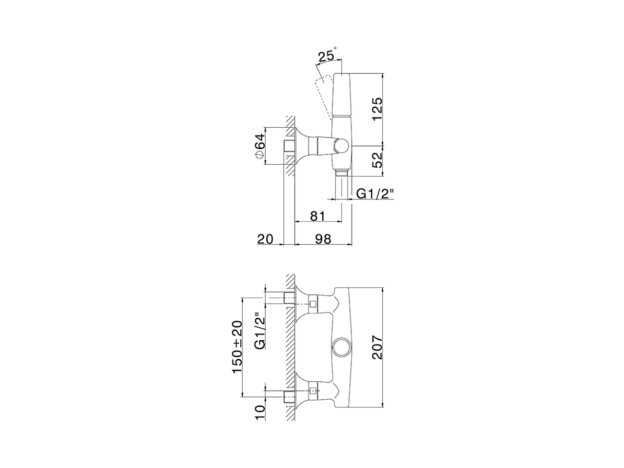 Ducha monomando VITA_VI000444 - v1