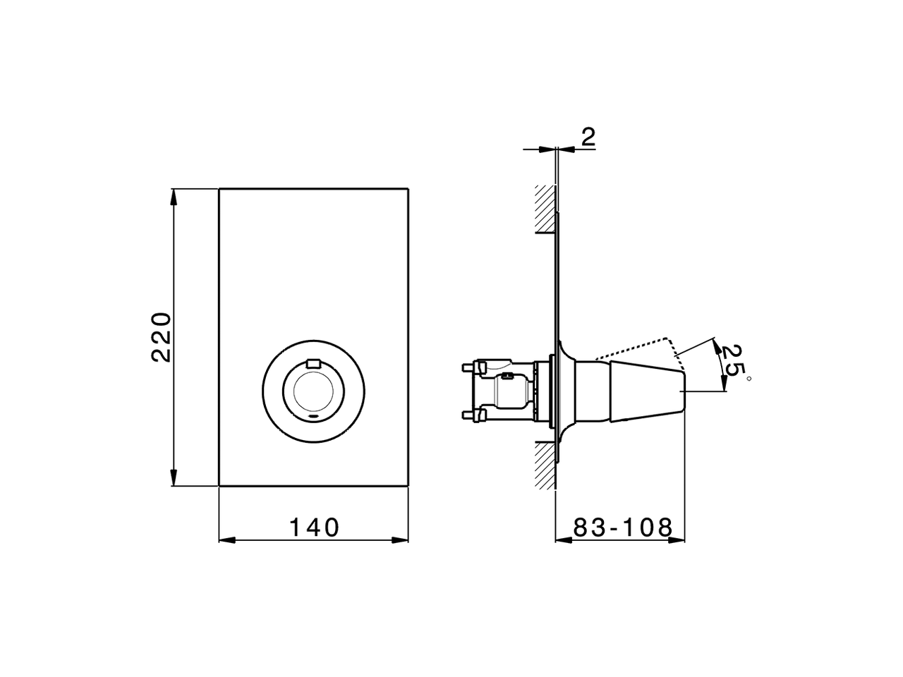 Conjunto Monomando para One-Box ONE BOX_VI0BM010 - v1