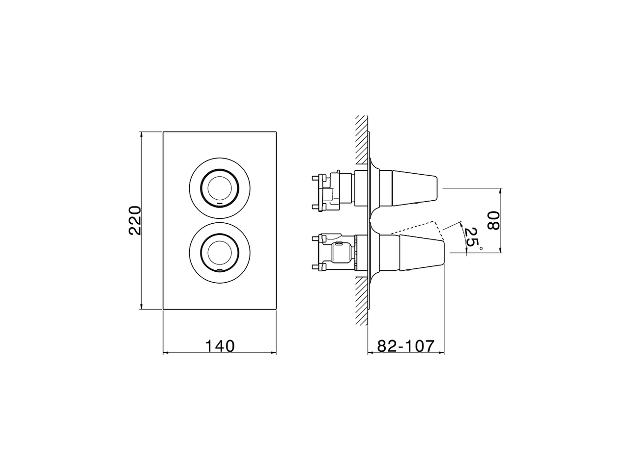 Conjunto Monomando para One-Box VITA_VI0BM030 - v1