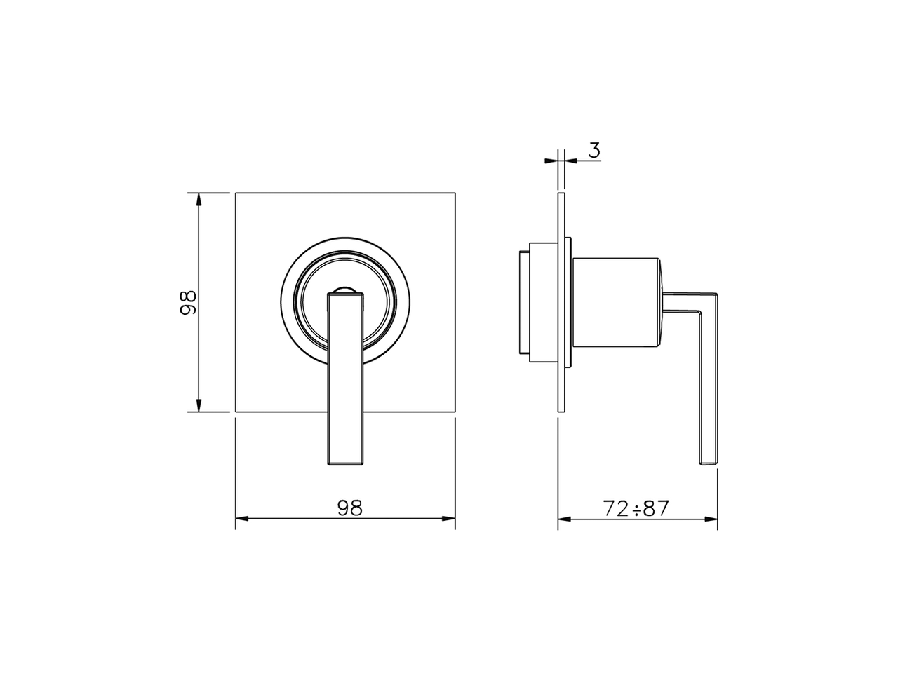 Parte externa llave de paso WAVE_WA003310 - v1
