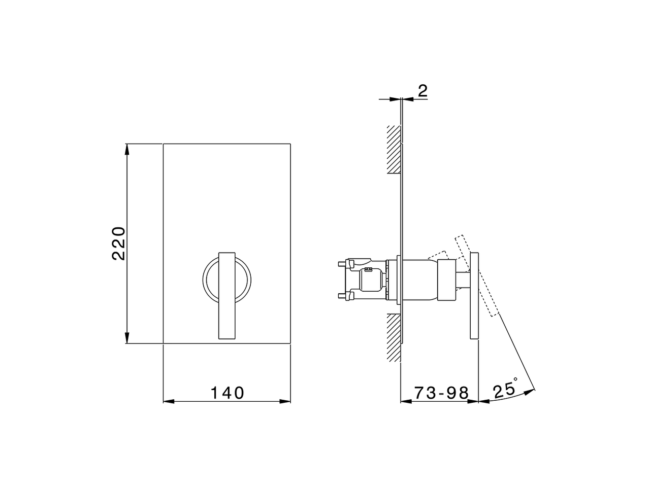 Conjunto Monomando para One-Box ONE BOX_WE0BM010 - v1