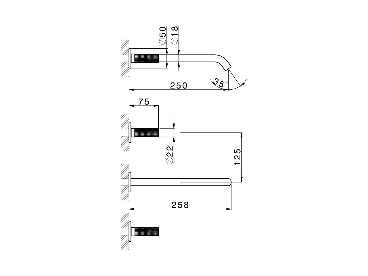 Parte externa lavabo de pared NUANCE X32_X1013511 - v1