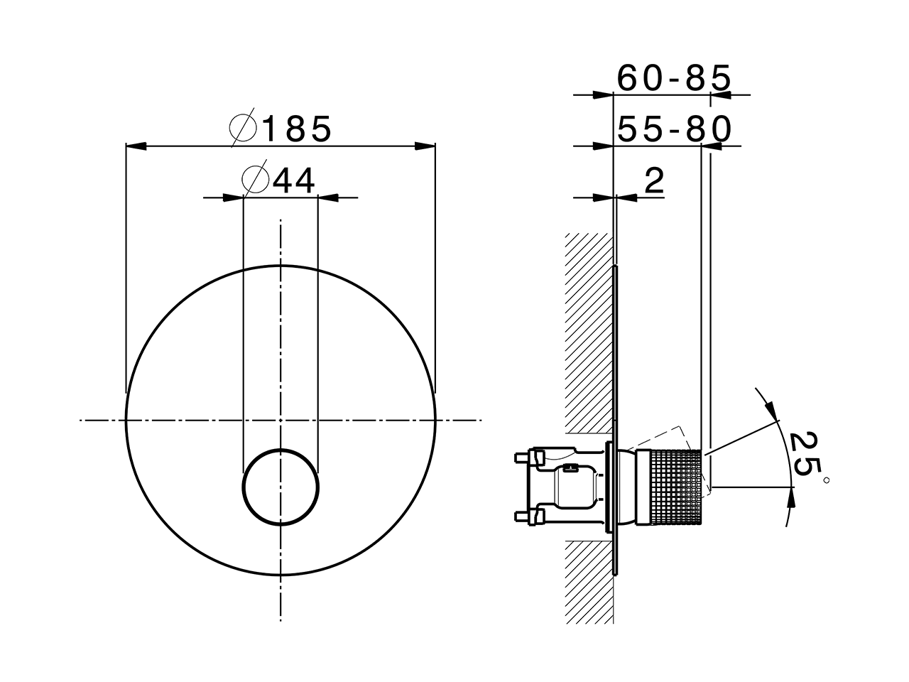Conjunto Monomando para One-Box NUANCE X32_X10BM010 - v1