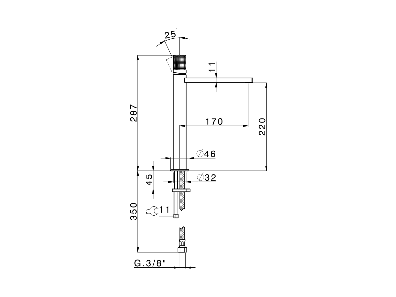 Lavabo monomando alto NUANCE X32_X2003544 - v1