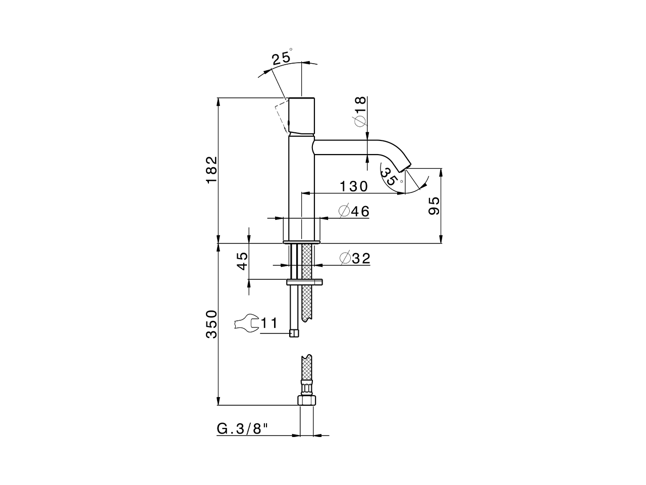 Lavabo monomando large SMOOTH X32_X3000504 - v1