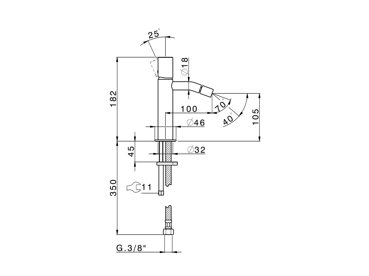 Bidé monomando SMOOTH X32_X3000564 - v1