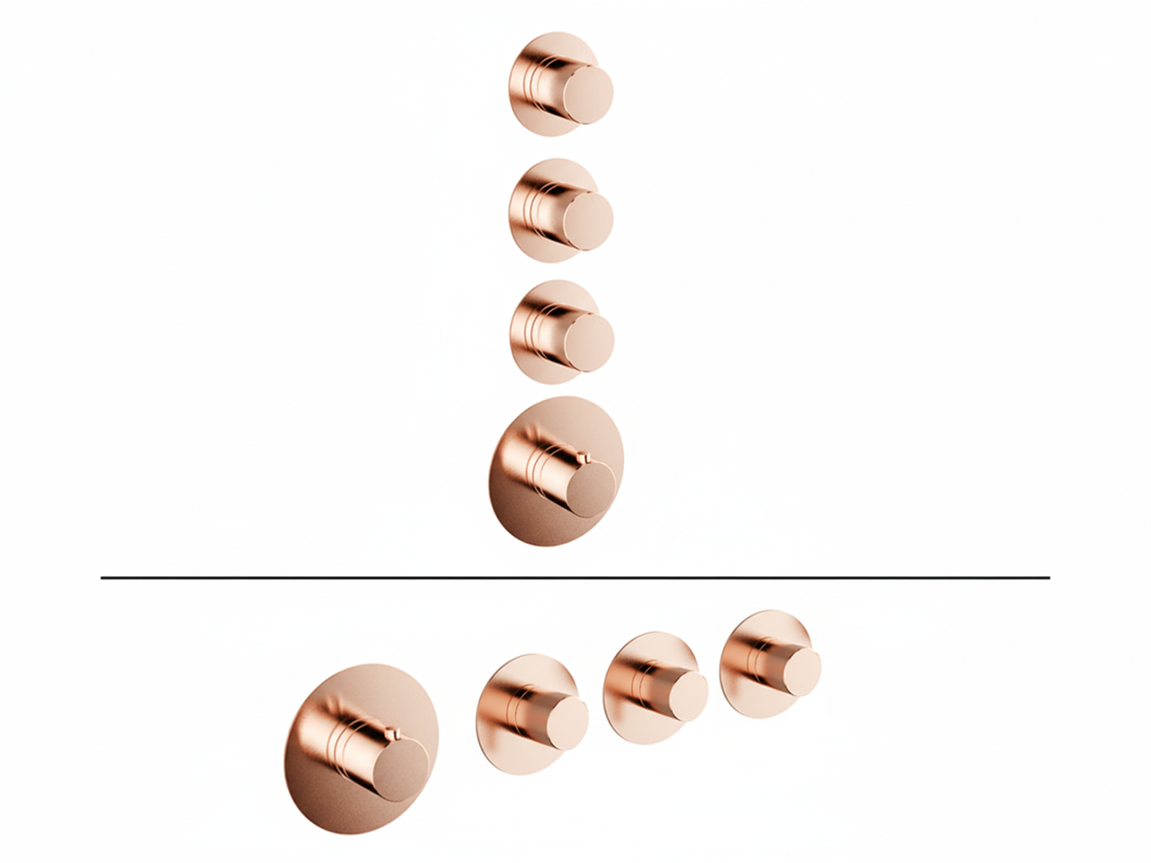 Parte externa termostático ducha 3 funciones SMOOTH X32_X300R300 -1