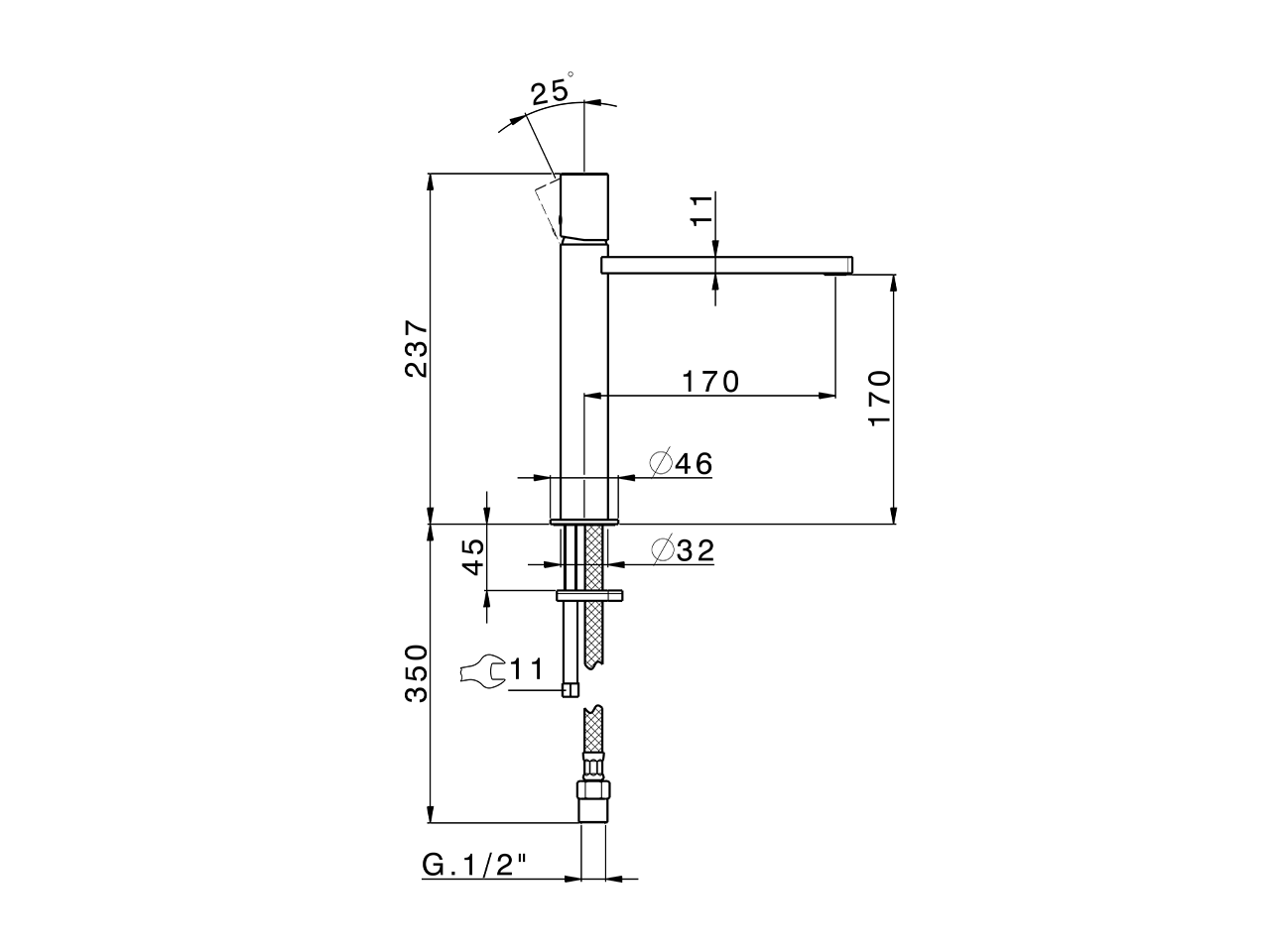 Lavabo monomando medio SMOOTH X32_X4001504 - v1