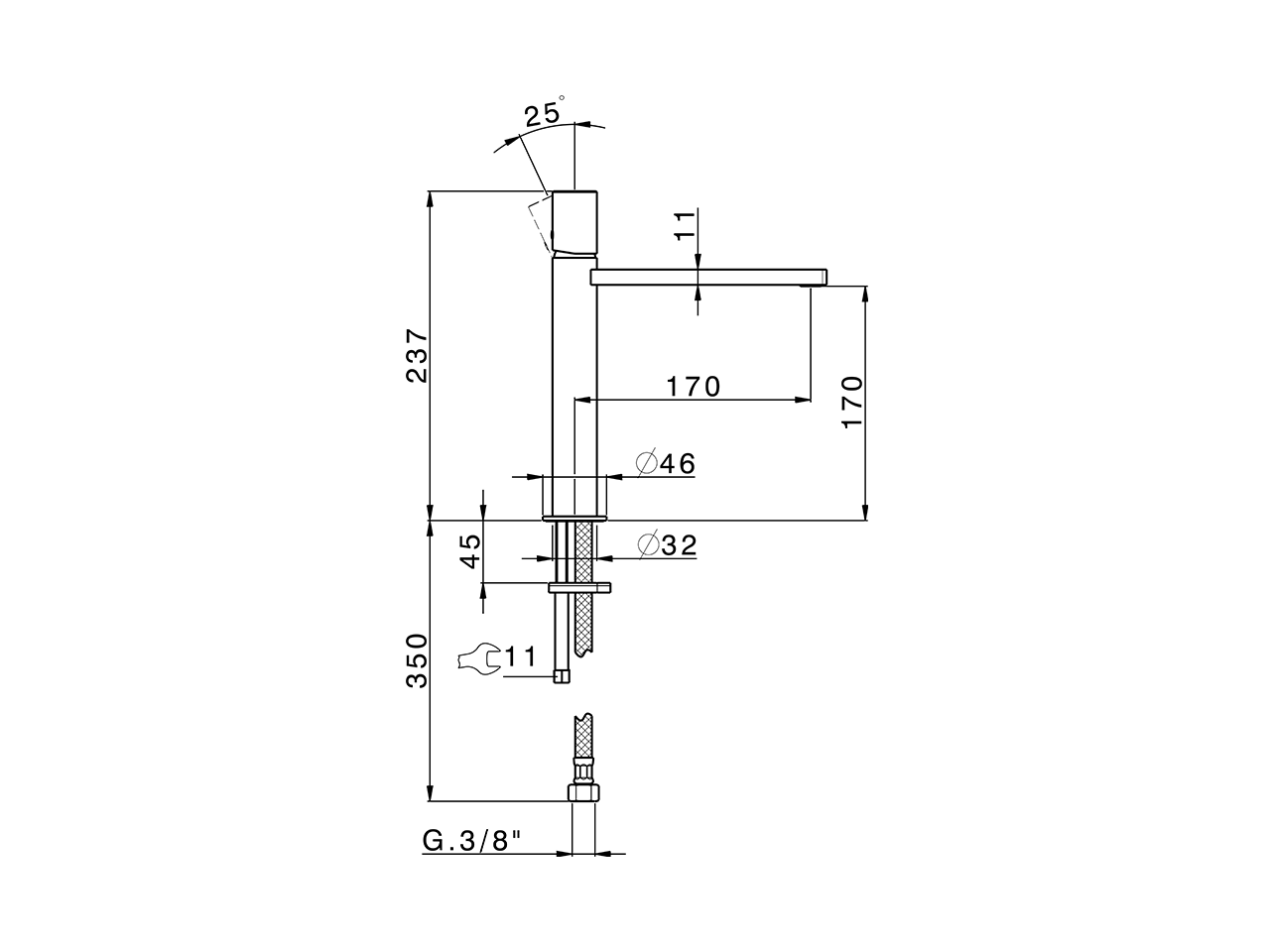 Lavabo monomando medio SMOOTH X32_X4001504 - v1