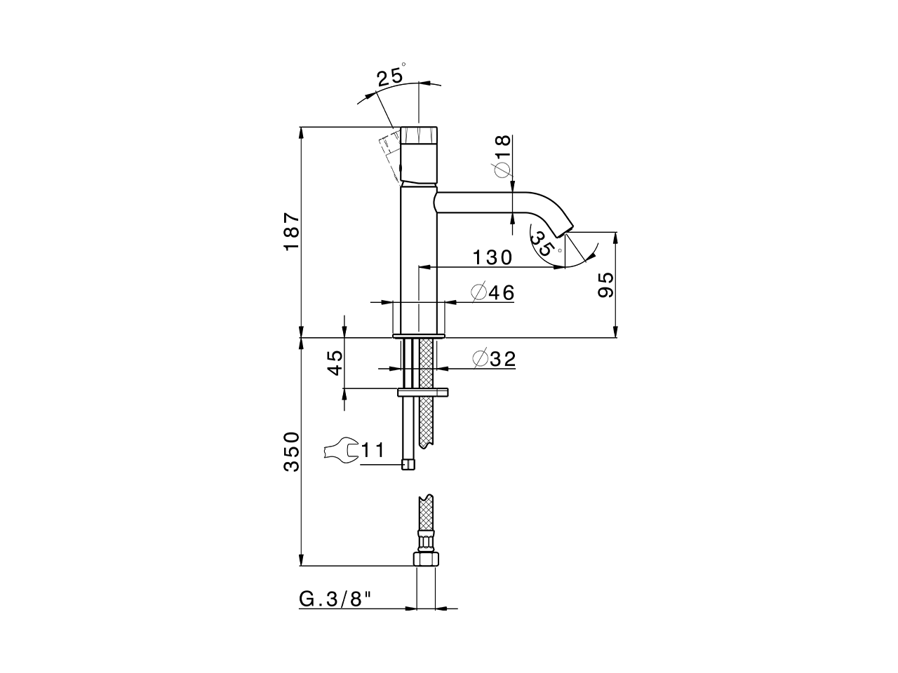 Lavabo monomando large MARBLE X32_X5000504 - v1