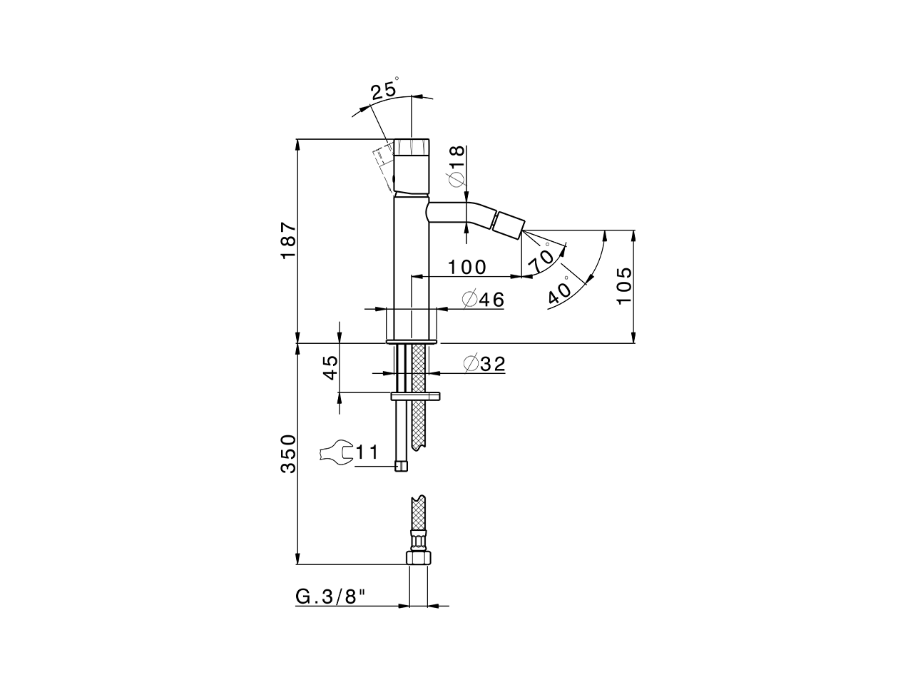 Bidé monomando MARBLE X32_X5000564 - v1