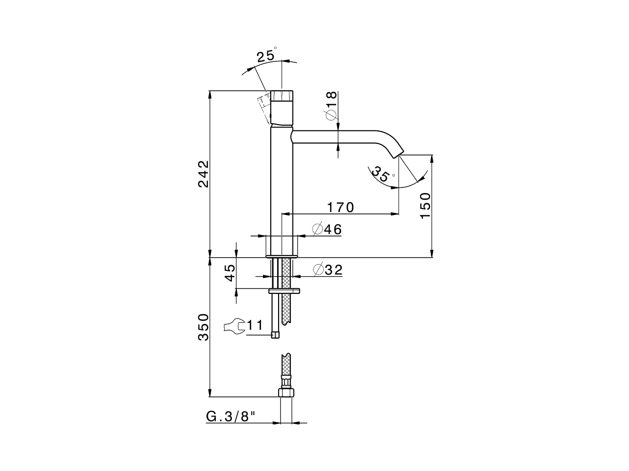 Lavabo monomando medio MARBLE X32_X5001504 - v1