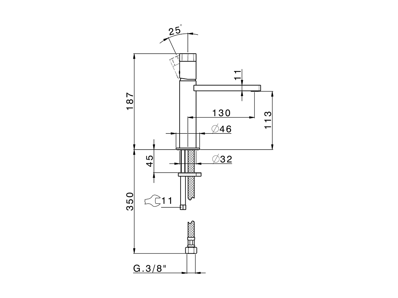 Lavabo monomando large MARBLE X32_X6000504 - v1
