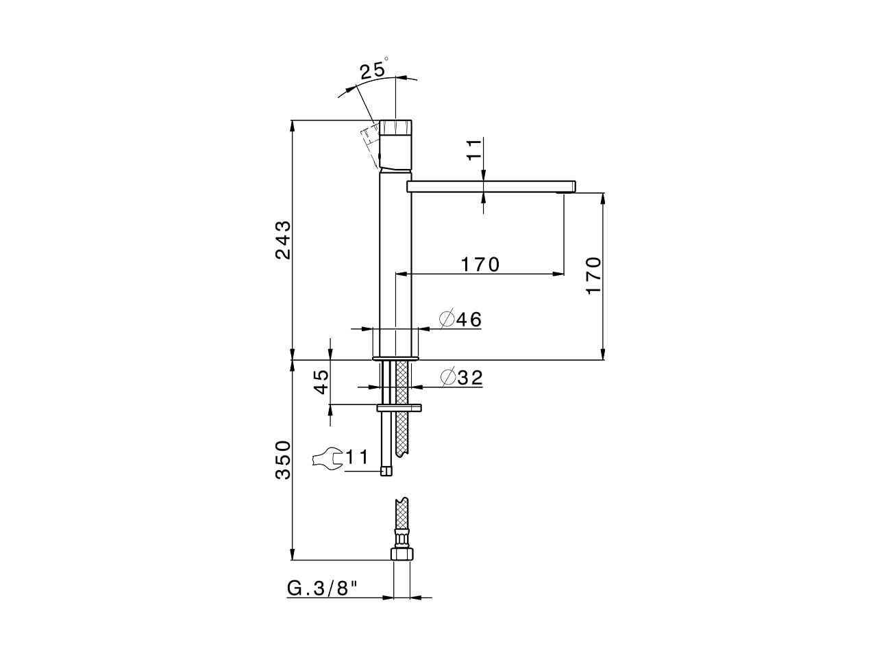 Lavabo monomando medio MARBLE X32_X6001504 - v1