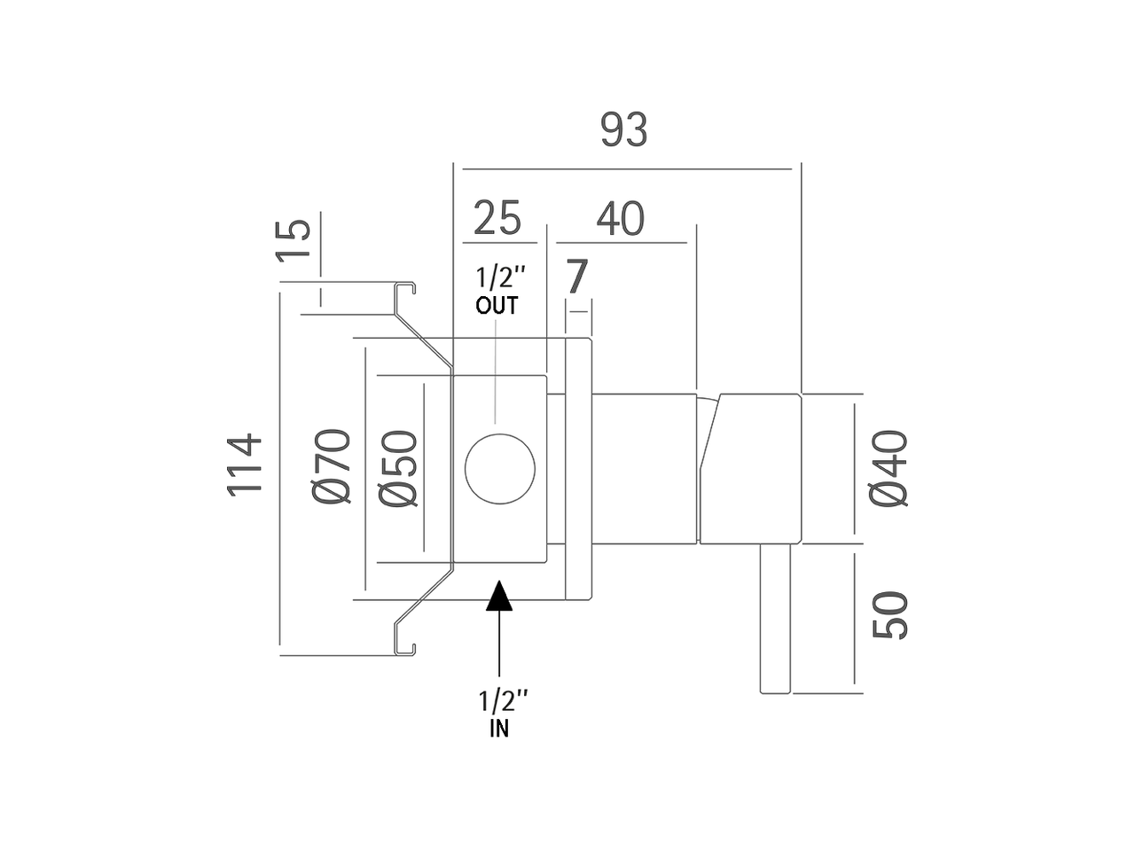 Desviador empotrado 2 salidas XION_XI000200 - v1