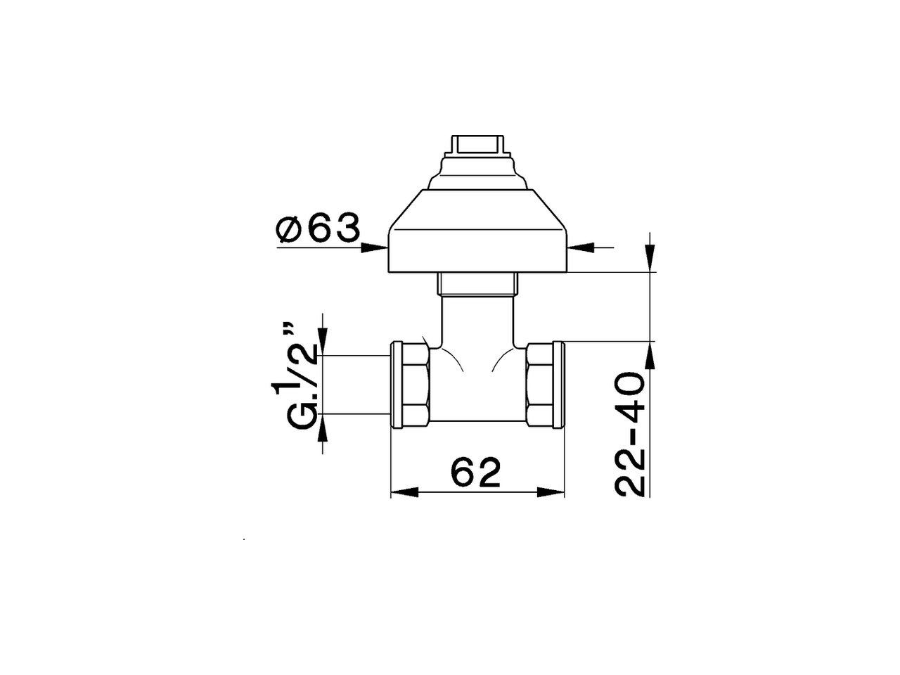 Llave de paso empotrada COMPLEMENTOS_ZA000310 - v1
