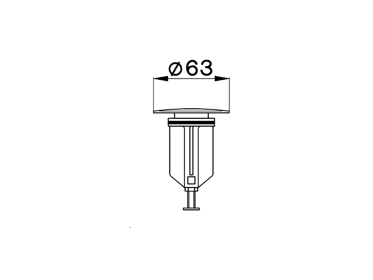 Tapón cubre válvula desagüe COMPLEMENTOS_ZA006000 - v1