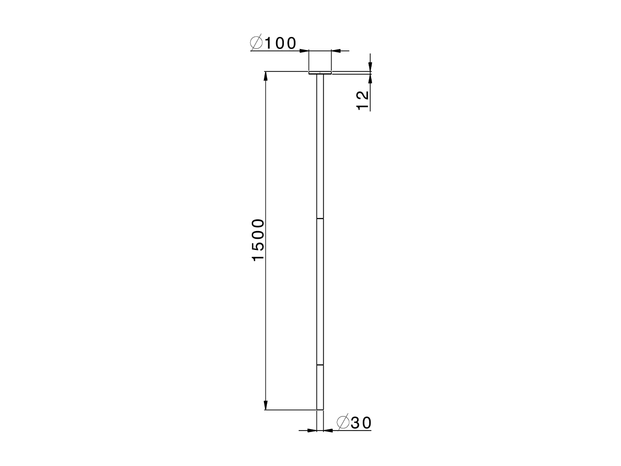 Caño para lavabo de techo NUOVA LESS_ZA010540 - v1