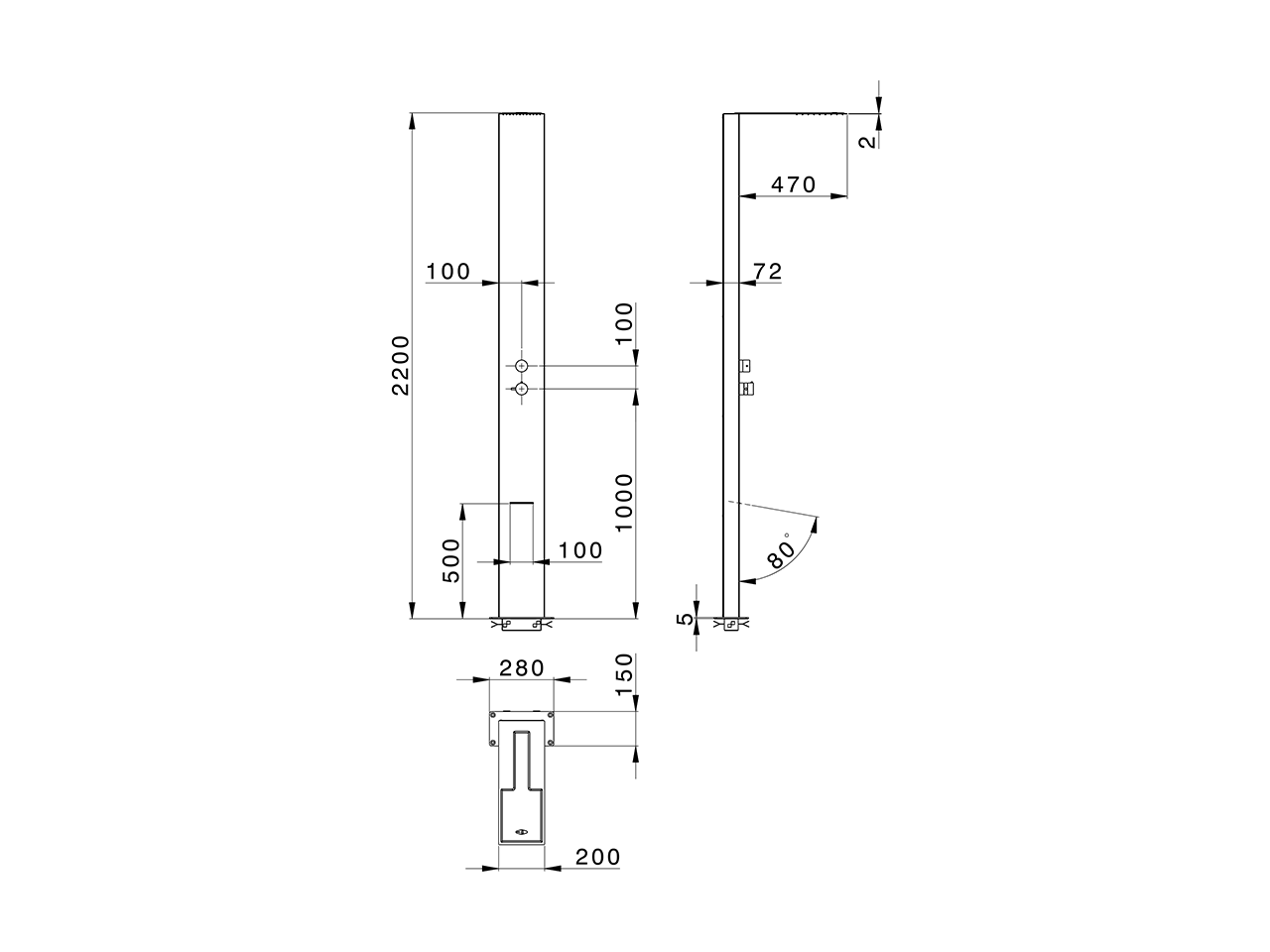 Columna ducha monomando WELLNESS_ZS005020 - v1