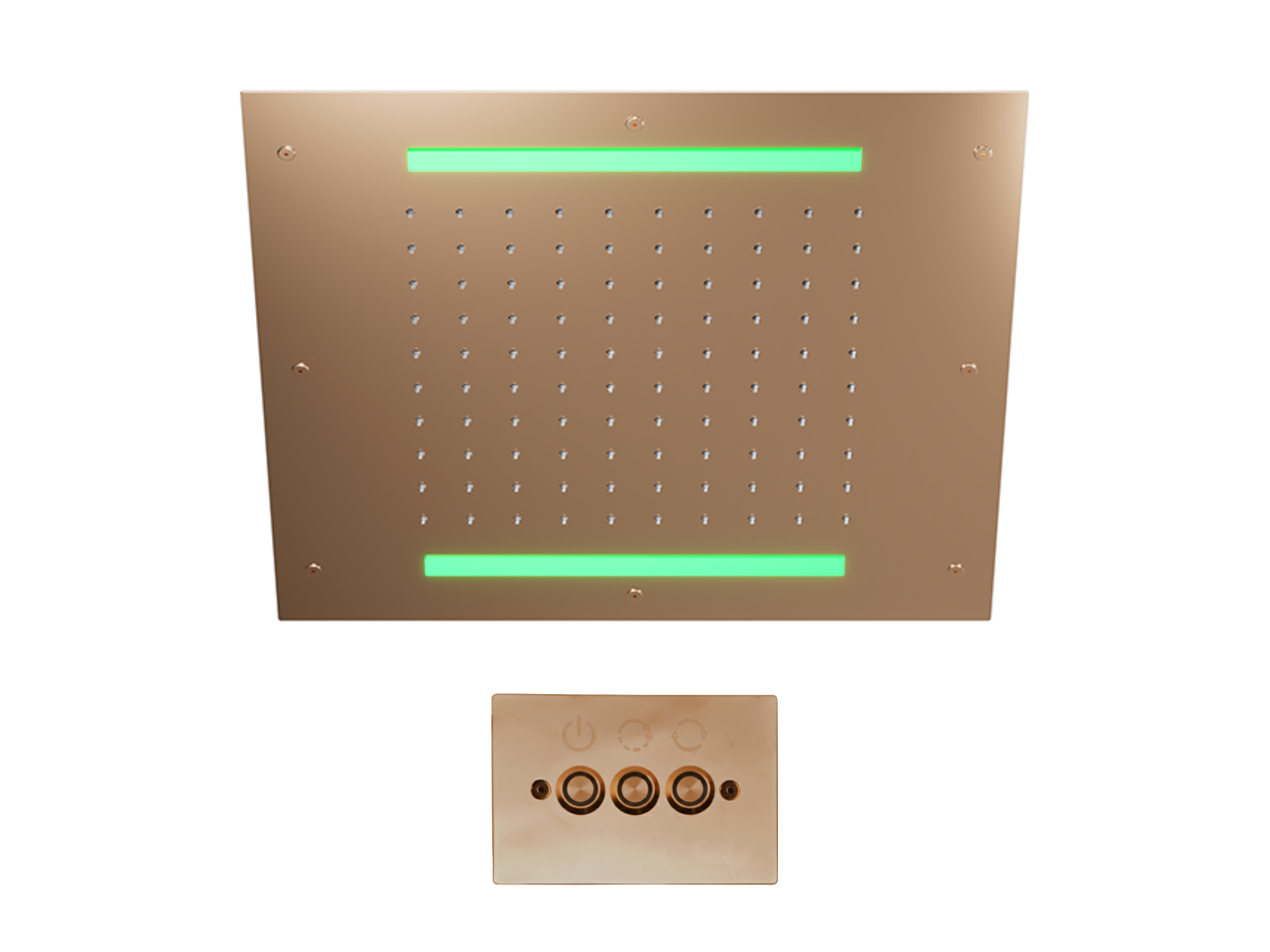 Rociador de techo con cromoterapia 430x430 mm ZEN SHOWER_ZS0C0055 -1