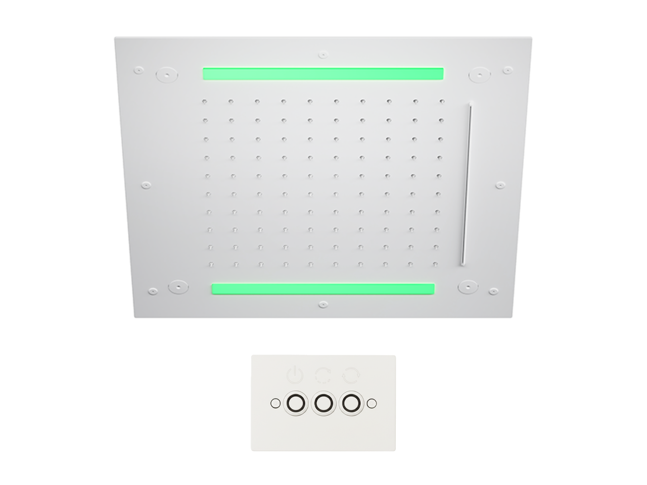 Rociador de techo con cromoterapia 430x430 mm WELLNESS_ZS0C0065 -1