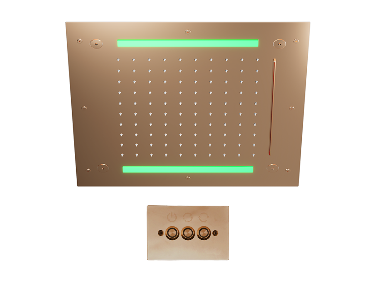 Rociador de techo con cromoterapia 430x430 mm ZEN SHOWER_ZS0C0065 -1