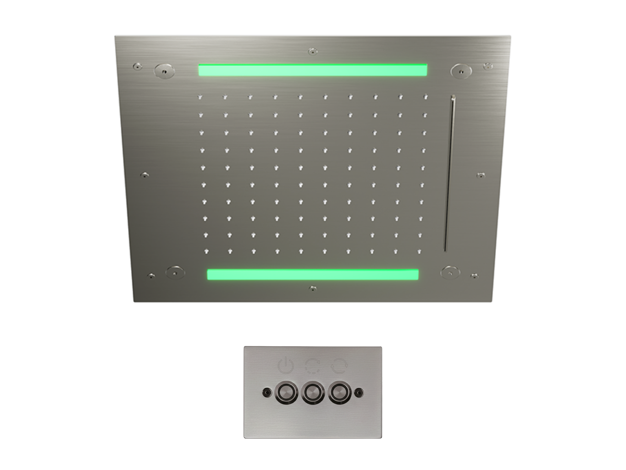 Rociador de techo con cromoterapia 430x430 mm WELLNESS_ZS0C0065 -1