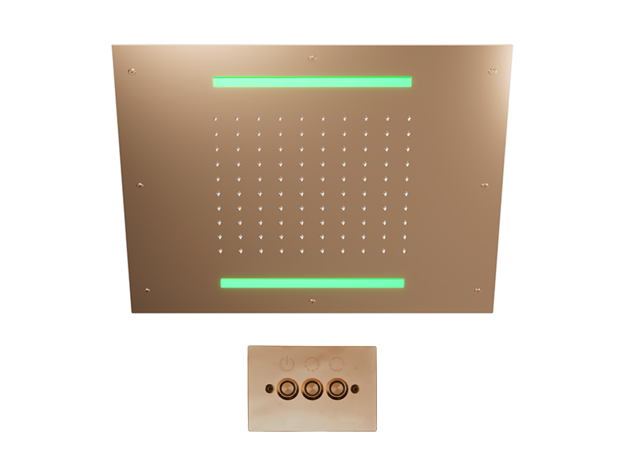 Rociador de techo con cromoterapia 500x500 mm ZEN SHOWER_ZS0C0075 -1