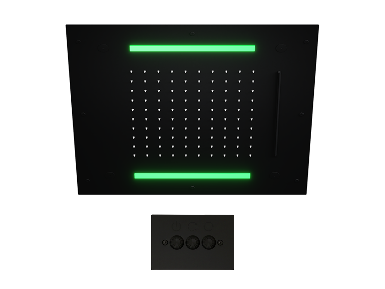 Rociador de techo con cromoterapia 500x500 mm WELLNESS_ZS0C0085 -1