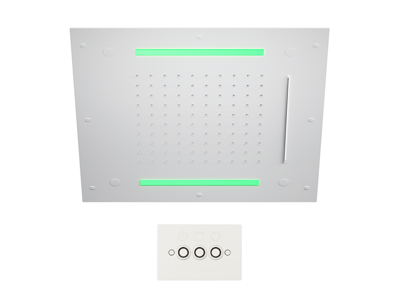 Rociador de techo con cromoterapia 500x500 mm WELLNESS_ZS0C0085 -1